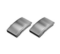 Echwave 2X Fibbia 'Orologio Chiusura Pieghevole di Sicurezza Fresata Chiusura di Ricambio per Cinturino in Acciaio Inossidabile, 20 mm