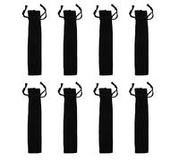 Echwave 400 Pz Nero Velluto Penne Sacchetto Manicotto Titolare Singolo Astuccio Astuccio, Nero
