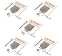 Echwave 5 set di 17 Kalimba Pollice Pianoforte Fai da Te + Ponte + Torta Hammer Kit Musica Strumento Parte Accessori