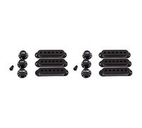 Echwave 6 pezzi Guitar Pickup Cover Controllo volume Switch Tip Parts Set, Nero