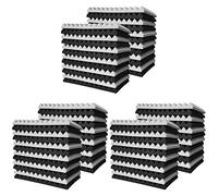 Echwave 72 in schiuma acustica, per studio Wedge, isolamento acustico a piramide, per studio e studio, 2,5 x 30 x 30 cm