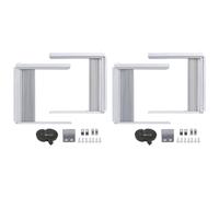 Echwave Set di 2 tende laterali per climatizzatore con telaio, regolabili con telaio