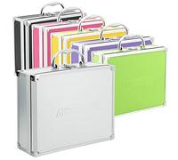 ECI AR Carry Box, piccola cassetta degli attrezzi in alluminio, vuota, 260 x 210 x 80 mm, colore alluminio/argento