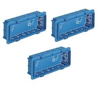 ECI ELETTROFORNITURE 3 PEZZI Scatola incasso rettangolare 6-7M azzurro - V71306