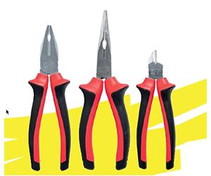 ECI ELETTROFORNITURE INTERCABLE AS1202 Assortimento 3 pinze isolate 1.000V VDE