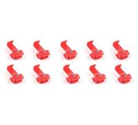 ECI ELETTROFORNITURE KIT 10PZ RUBA CORRENTE ROSSO CAVO 0,5-1 mmq Connettori per cavi elettrici rapidi Snap Splice Lock