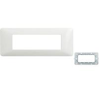 ECI ELETTROFORNITURE SAM4804BBN Kit-placca/Supporto matix 4P Bianco