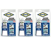 ECI ELETTROFORNITURE SILICONE UNIVERSALE TRASPARENTE ml. 60 BOSTIK [BOSTIK ] 3 PEZZI