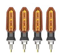 ECKBRJA Indicatori Direzione Motociclette Per Tiger 800 900 Per Speed Triple Per Daytona 675 Indicatori direzione(Conchiglia d'ambra,4 PEZZI)