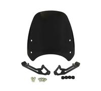 ECKBRJA Moto per Ducati per Scrambler 400 800 2015 2016 2017 2018 2019 2020 Parabrezza Anteriore Schermo con Staffa Parabrezza Moto Accessori(Fumo Scuro)