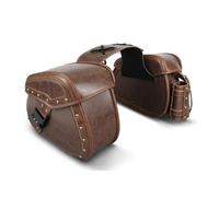 ECKBRJA Motociclo Borsa Sella Impermeabile Moto Per Indian Per Scout Bobber Sixty(Marrone)