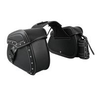 ECKBRJA Motociclo Per Y&amaha Per V-star 2013-2024 Moto Bisaccia Impermeabile(Nero)