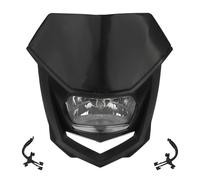 ECKBRJA Per Accessori Fanali Motori Per Suzuki Universal Enduro Motocross Protezione lampada frontale(Nero)