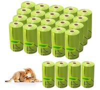 Eckerdromk Sacchetti Cane Cacca 24 Rotoli 360 Sacchettini, Sacchetti Cane Biodegradabili, Sacchettini Cacca, Extra Spessi, Forti e Prova di Perdite Portatili Lgienici per Cani (Verde)