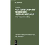 Eckhart Meister Eckharts Reden der Unterscheidung (Copertina rigida)