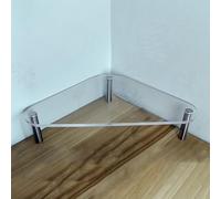 Eckmonitorständer aus Acryl, Schreibtisch-Eckablage, Computerregal mit Edelstahlbeinen und rutschfesten Pads, Eck-Schreibtischorganizer für PC-Bildschirm/Laptop/TV-Monitor (eine Farbe, 8 cm (3,15 Zo