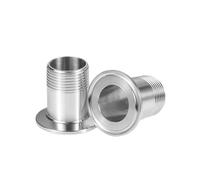 ECKRIDPRK 1 pz 1/4" 1/2" 3/4" 1" Filettatura Maschio x 1,5" 2" Tri Clamp SS304/316L raccordi for Tubi in Acciaio Inossidabile Tri Clamp(SS304,TC 64MM_1")