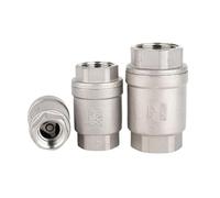 ECKRIDPRK 1 valvola di ritegno a Molla in Linea con Sollevamento Verticale in Acciaio Inossidabile 304 con Filettatura Femmina da 1/4" 3/8" 1/2" 3/4" 1"(3/8")