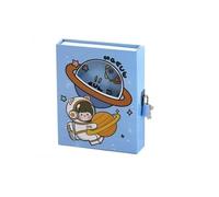 Eclet 1 diario con lucchetto e scatola per chiavi, per ragazzi e ragazze, regalo di compleanno per bambini, formato A5, a righe, ogni design casuale, 100 pagine