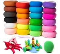 Eclet Confezione da 12 argilla secca all'aria, argilla morbida colorata per bambini, artigianato creativo, regali per bambini, multicolore. Simpatico kit di argilla magica per rimbalzare