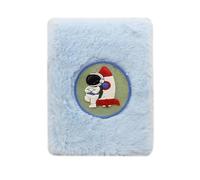 Eclet Piccolo diario in pelliccia con morbide piume in peluche, formato A6, ideale come regalo di compleanno e regalo di ritorno