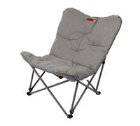 Eclipse HerkuLES - Sedia da campeggio per esterni, pieghevole, pieghevole, pieghevole, da pesca, da balcone o da giardino, con borsa per il trasporto (ERKULES, grigio)