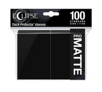 Eclipse Matte Standard Card Sleeves: Jet Black (100)