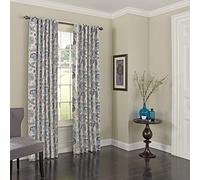 Eclipse Nina, tenda termica oscurante per finestra, moderna, con tasca per asta, per camera da letto o soggiorno (1 pannello), 132 x 213 cm, blu