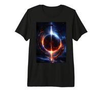 Eclipse of Destiny Sci-Fi Art per Uomo Maglietta Premium