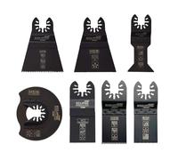 Eclipse Professional Tools EC-M7SET Set di lame oscillanti per tagliare legno e metallo, 7 pezzi