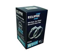 Eclipse Professional Tools ECW1-2A W1, confezione da 10 fascette stringitubo a vite senza fine in acciaio dolce da 35-50 mm (1 ⅜" - 1 ¾")