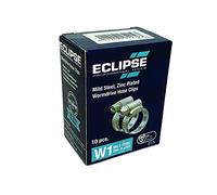 Eclipse Professional Tools ECW1-OO W1, confezione da 10 fascette stringitubo a vite senza fine in acciaio dolce da 13-20 mm (½" - ¾")