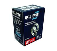 Eclipse Professional Tools ECW4-O W4, confezione da 10 fascette stringitubo a vite senza fine in acciaio inossidabile 304 da 16-22 mm (⅝" - ⅞")