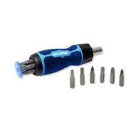 Eclipse Professional Tools ERS7PS Cacciavite a Cricchetto con 7 Inserti Intercambiabili, Impugnatura Ergonomica, Rangement Integrato, Azione a Cricchetto Fluida