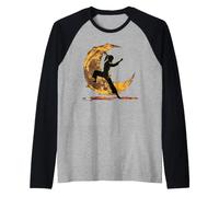 Eclipse Warrior - Taekwondo Girl Power Solar Eclipse 2024 Maglia con Maniche Raglan