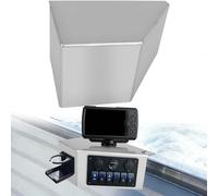 Ecliptica Staffa di montaggio universale per console laterale in alluminio, grande, per barche - Fish Finder, ecoscandaglio e pannello interruttore, versatile console centrale accessori per barche