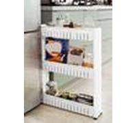 ECLISSE CARRELLO PORTATUTTO PORTADETERSIVI A SCOMPARSA STRETTISSIMOCON RUOTE A SCOMPARSA 453X12X72 CM TRE RIPIANI