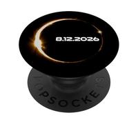 Eclissi solare 12 agosto 2026 8.12.2026 Design PopSockets PopGrip Adesivo