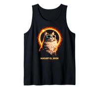 Eclissi Solare Gatto 12 Agosto 2026 Space Art Canotta