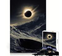 Eclissi solare su paesaggio alieno Puzzle da 1000 pezzi per adolescenti Puzzle per migliorare la memoria Rilassante e confortevole Taglio preciso Regalo festivo (38x52cm)