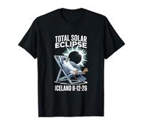 Eclissi Solare Totale 12 Agosto 2026 Islanda Maglietta