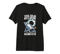 Eclissi Solare Totale 12 Agosto 2026 Islanda Maglietta Premium