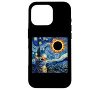 Eclissi Solare Totale Gatto 2026 Notte Stellata Van Gogh Custodia per iPhone 16 Pro