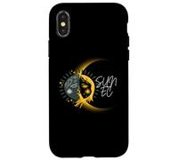 Eclissi solare totale Sole antico Ec Custodia per iPhone X/XS