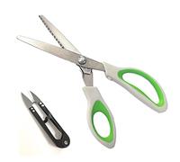 Ecloud Shop FORBICI ZIG ZAG TAGLIACAMPIONI LAMA IN ACCIAIO INOX CM 24