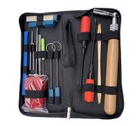 Ecloud Shop Set di 16 strumenti di sintonizzazione per strumenti professionali di Tuning Wrench Hammer Mute Fork Cacciavite Belt Tweezers Clip per Beginners and Professionals