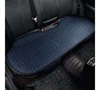 Eclove Cuscino per Sedile Auto Elegante, Cuscino Sedile Auto Anteriore in Pelle, Cuscini per CarTraspirante, Cuscino Autos Guidatore Antiscivolo, per Maggior Parte Delle Autos (Nero-Blu, 132×50 cm)