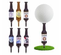 Eclove Tee da Golf per Bottiglie di Birra, 6 Pezzi Divertenti Tee da Golf, in Plastica Resistente, Regalo per Golfs, Regalo per Uomini, per Uomini Padri Golfisti Altezza 9 cm