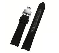 EcLusE Cinturino per orologio in vera pelle di nylon con estremità curva per uomo, cinturino sportivo in tela,20mm