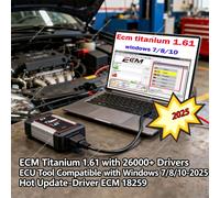 ECM Titanium 1.61 con oltre 26000 driver, strumento ECU compatibile con Windows 7/8/10 - Aggiornamento Hot 2025 - Driver ECM 18259